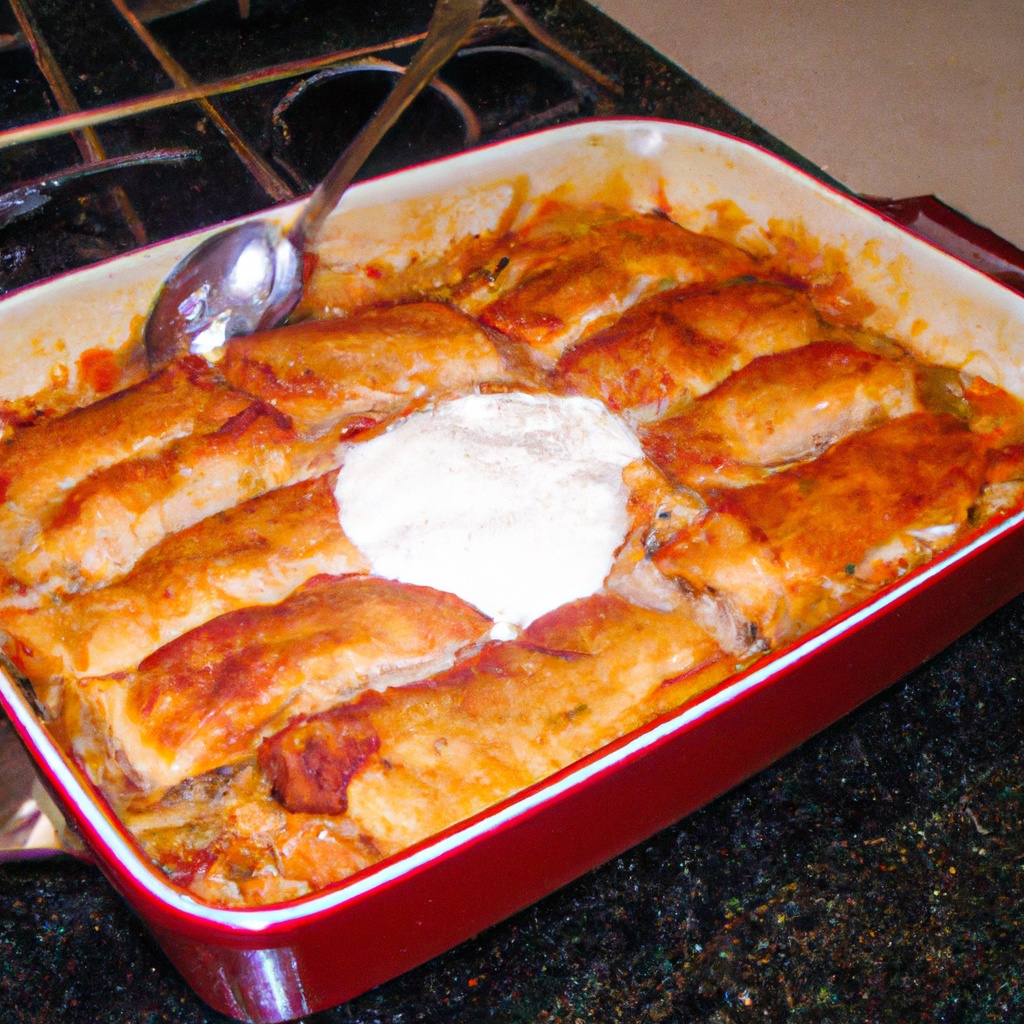 Hispanic Chicken Enchiladas