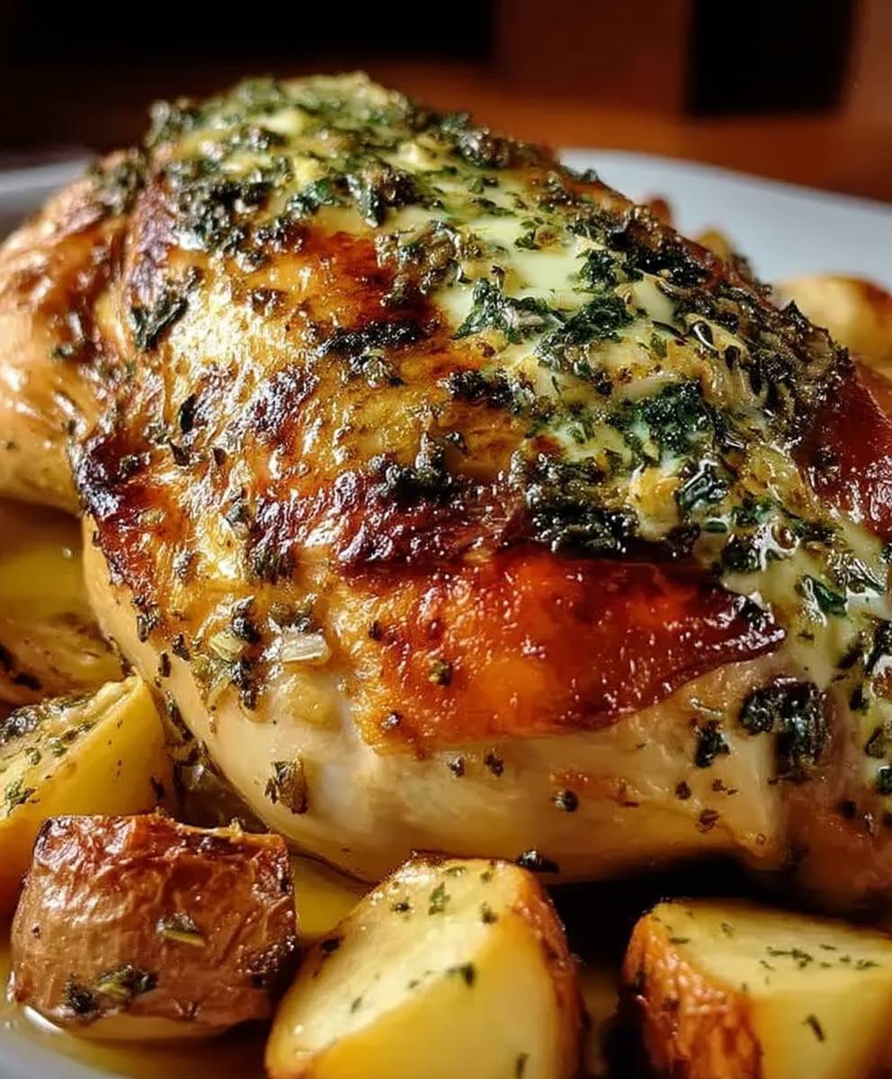 Memorial Herb-Roasted Chicken with Garlic and Thyme