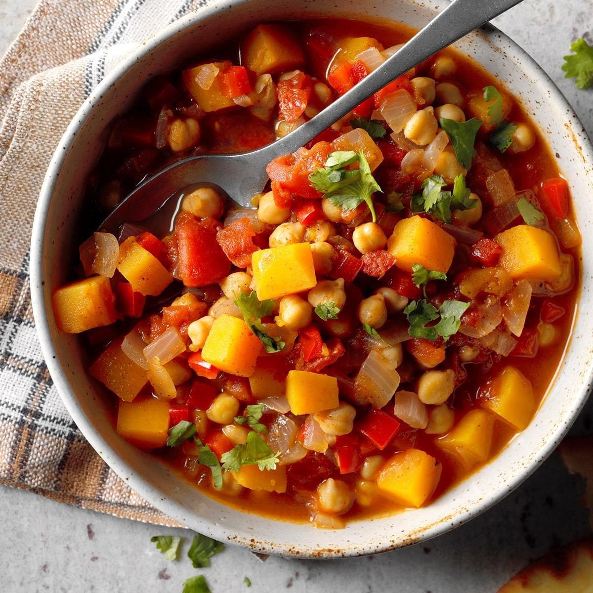 Moroccan-Spiced Chickpea and Sweet Potato Stew