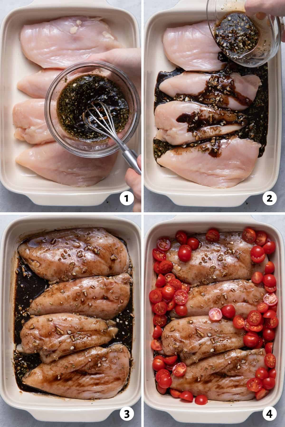 One-Pan Balsamic Chicken with Roasted Cherry Tomatoes and Garlic