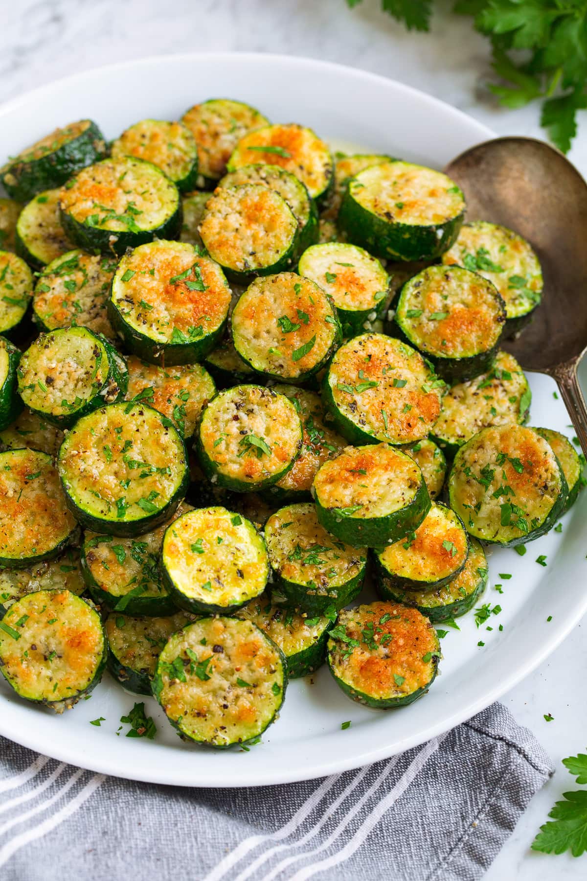 Oven-Baked Zucchini Slice with Cheddar and Bacon