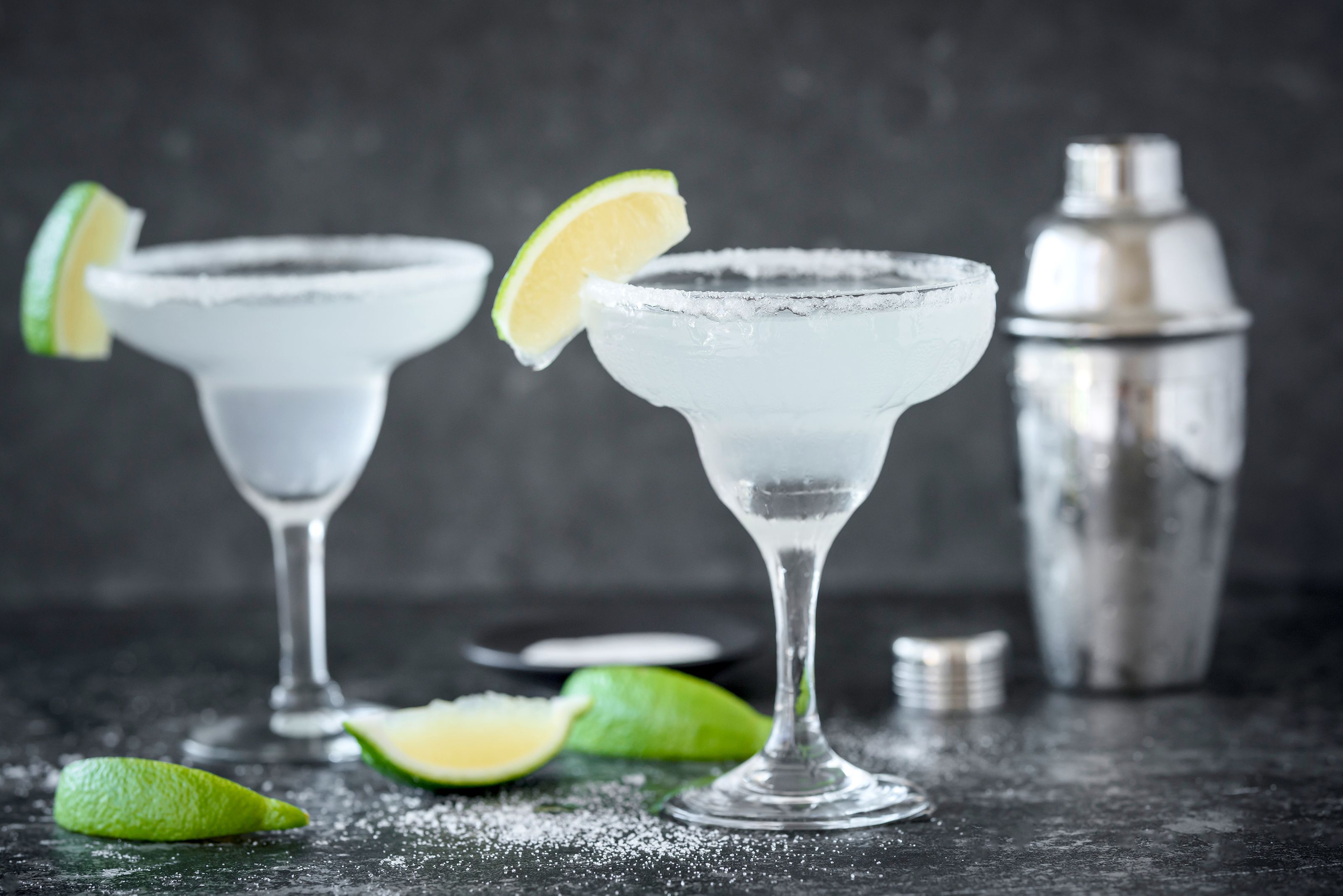 Classic Margarita Cocktail with Fresh Lime and Orange Liqueur