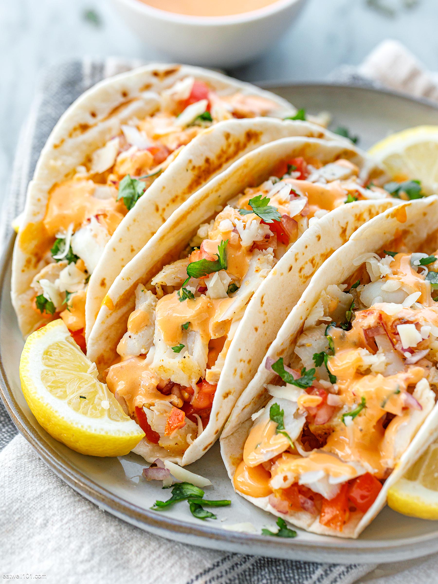Beer-Battered Fish Tacos with Cilantro Lime Slaw