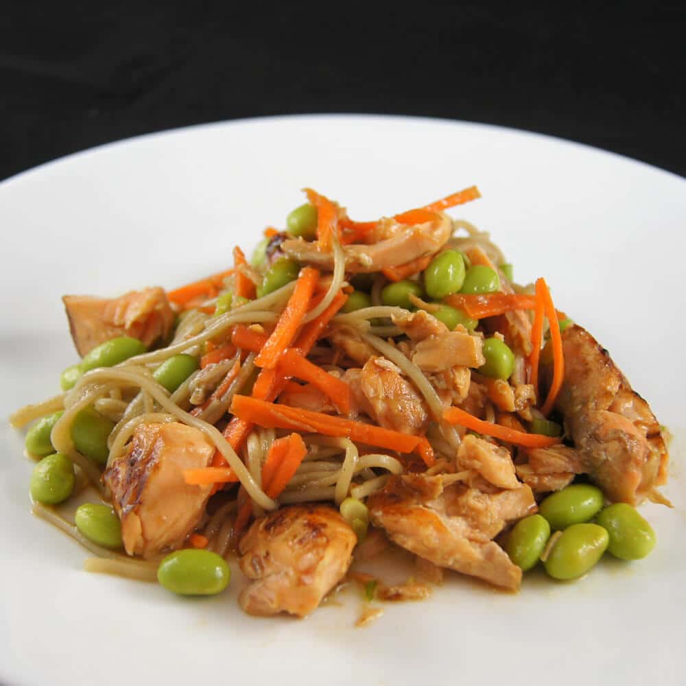 Soba Noodles with Edamame and Sesame-Soy Dressing