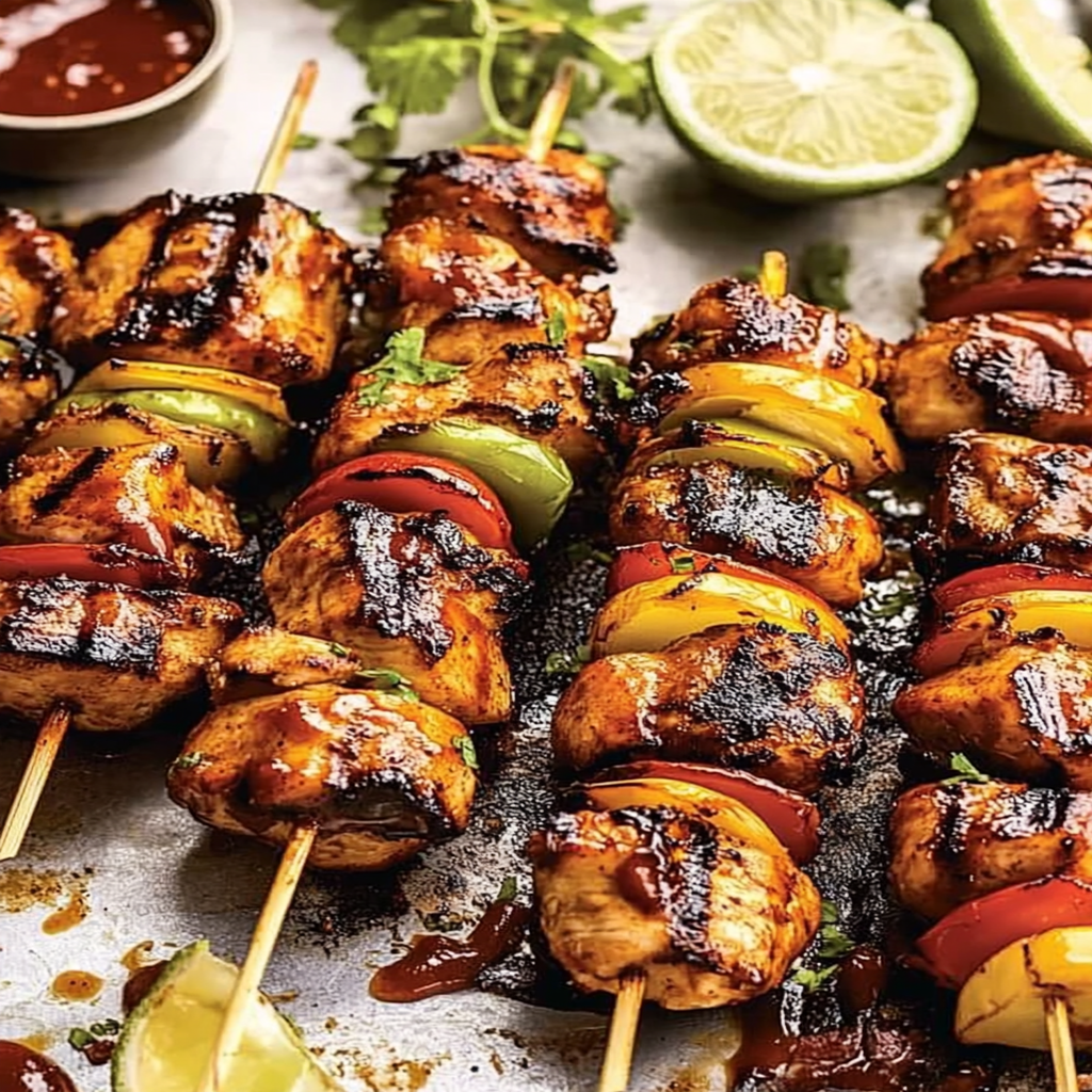 Memorial Day Grilled Herb-Marinated Chicken Skewers