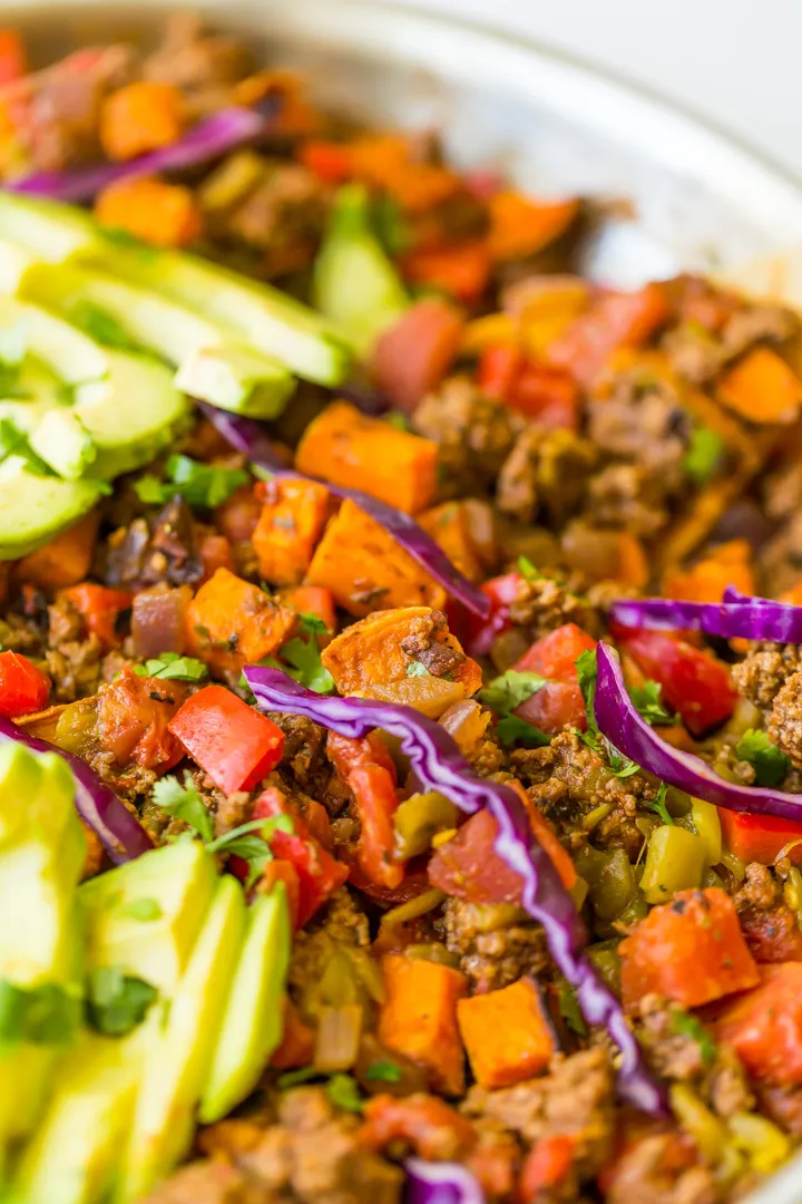 Paleo Spiced Beef and Sweet Potato Skillet