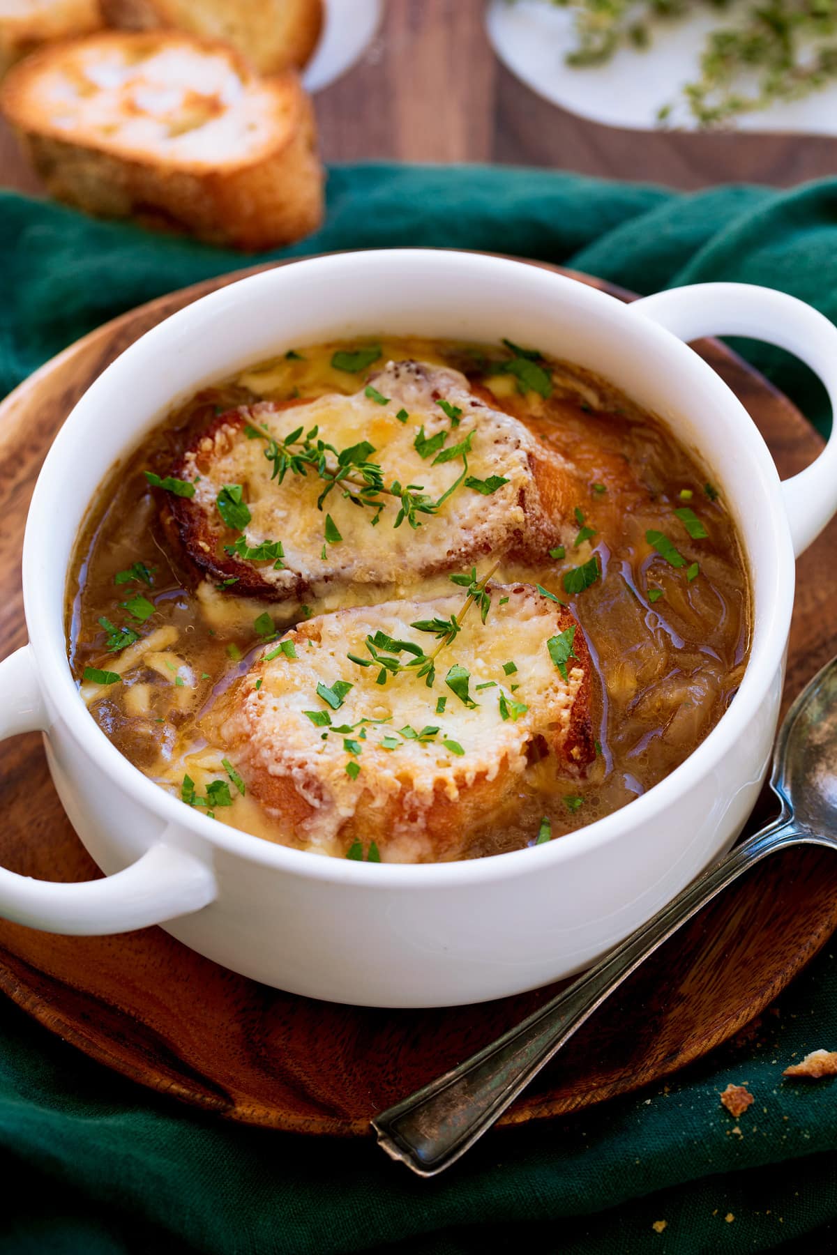 Caramelized Onion and Fennel Soup with Thyme