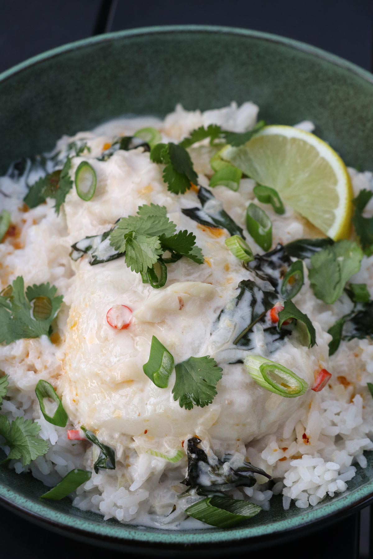 Coconut-Lemongrass Steamed Fish with Tiki-Inspired Pineapple Rice