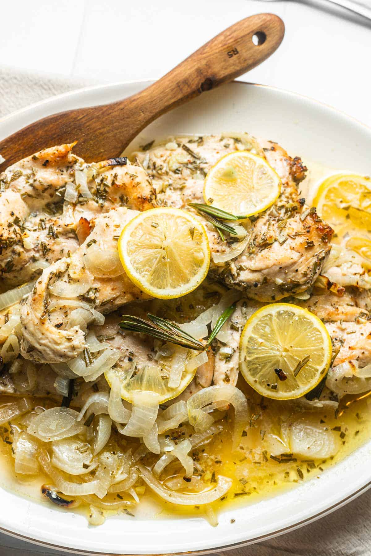 Pan-Seared Lemon Thyme Chicken with Roasted Garlic Sauce