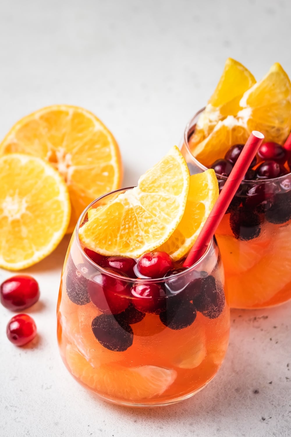 Cranberry Orange Champagne Punch