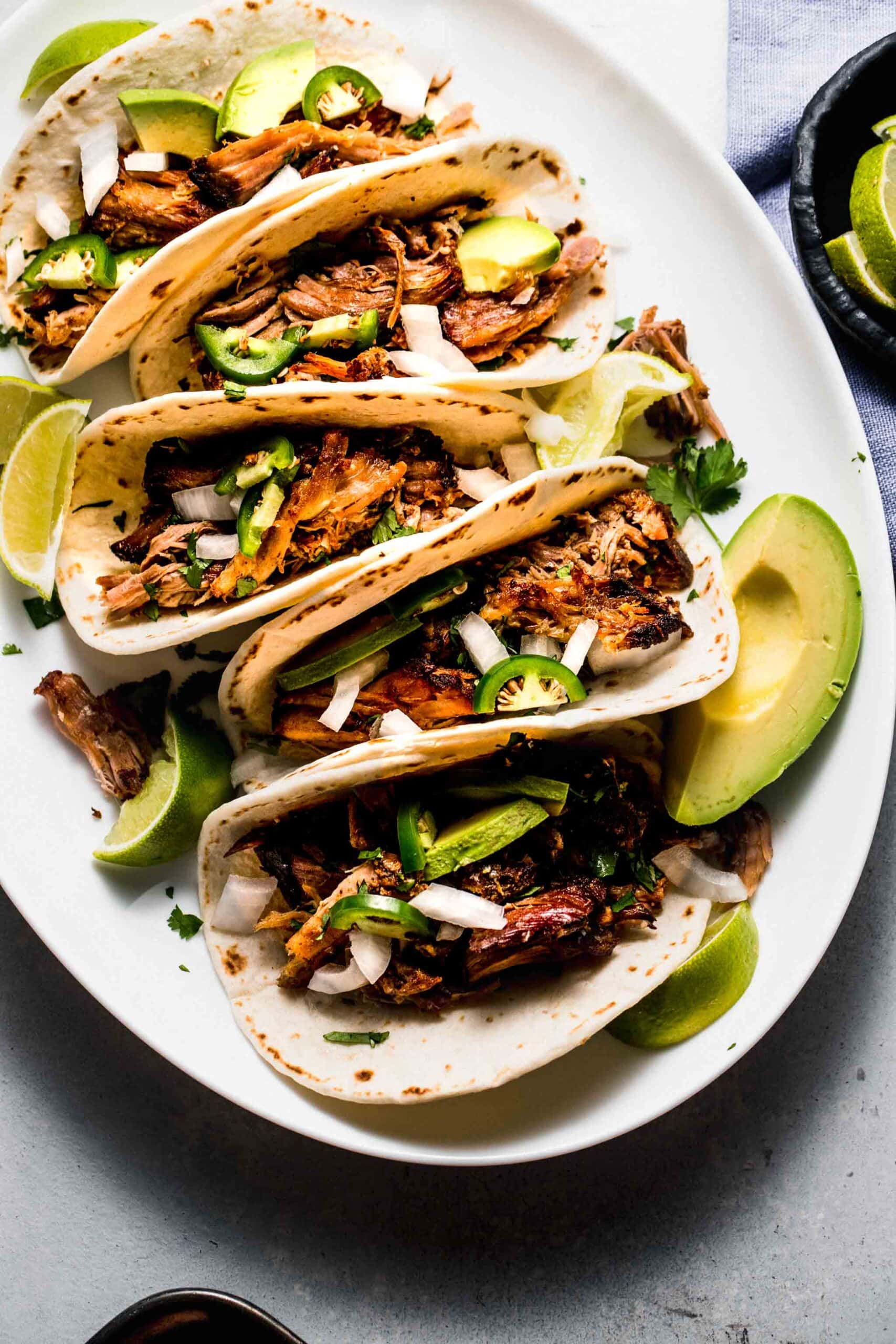 Tamarind-Spiced Pork Tacos with Pickled Onions