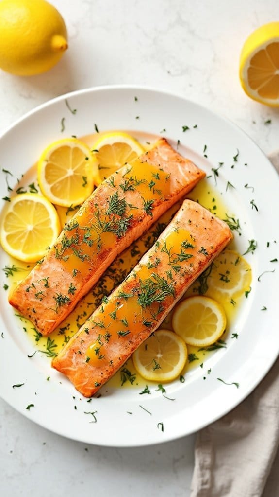 Pan-Seared Salmon with Citrus and Dill Butter