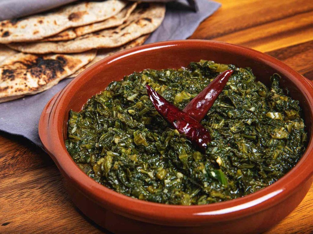 Punjabi-Style Saag with Mustard Greens and Spinach