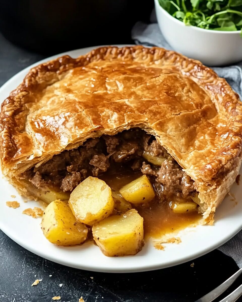 Classic Beef and Potato Meat Pie