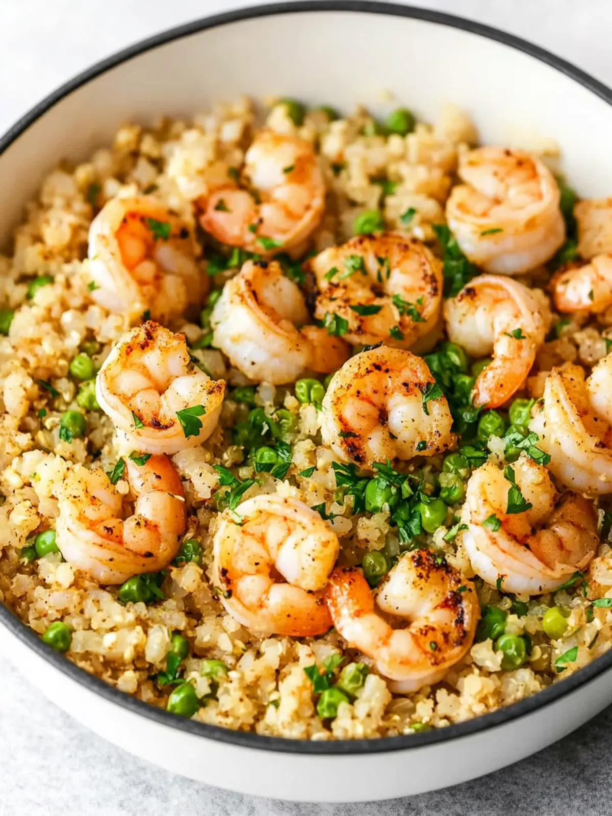 Sautéed Shrimp with Spiced Cauliflower Rice