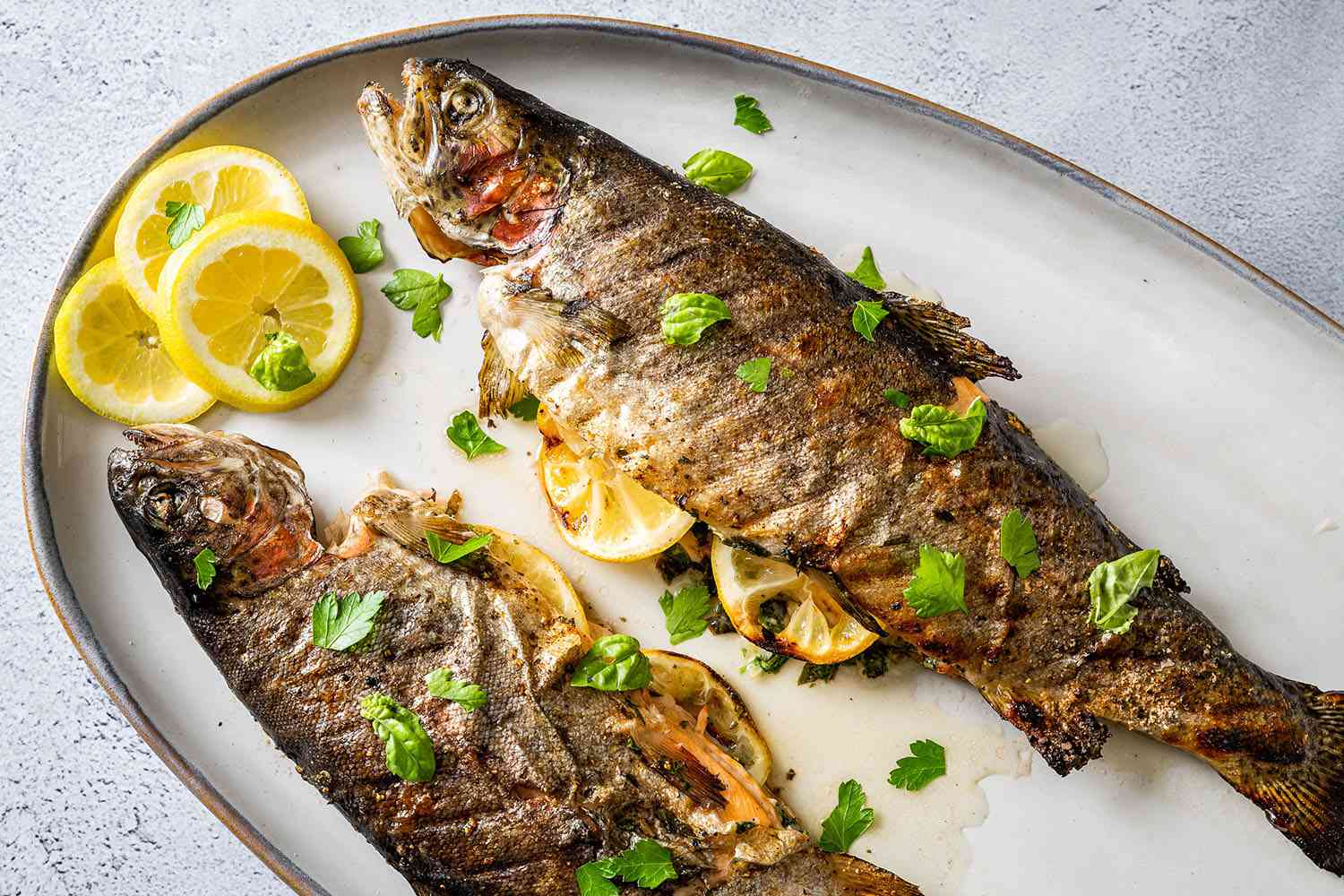 Pan-Seared Lake Fish with Herb Butter and Wild Rice