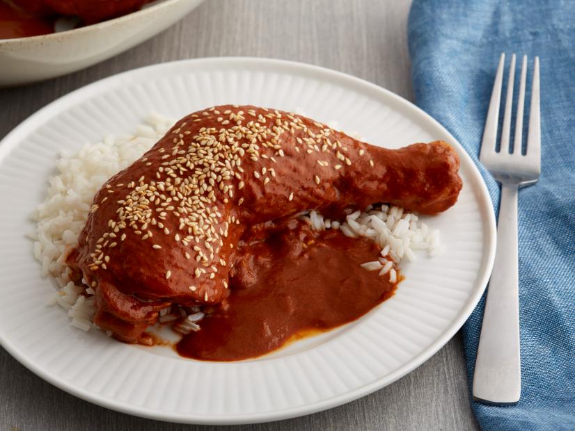 Slow-Simmered Chicken Mole with Toasted Almonds