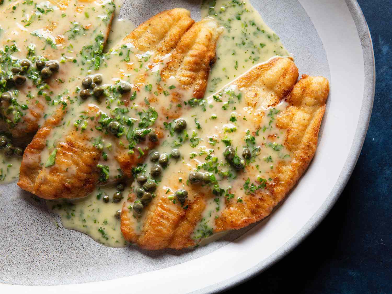 Pan-Seared Sea Bream with Capers and Dill