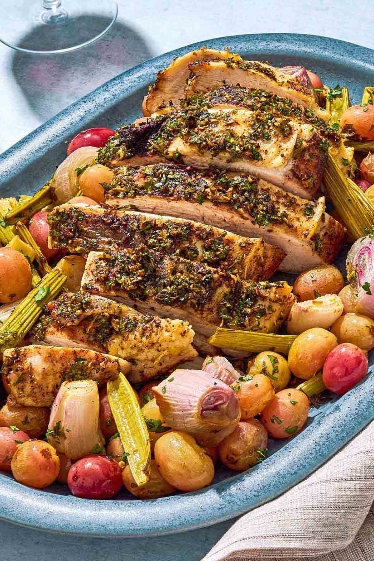 Slow-Roasted Mediterranean Lamb with Herb and Garlic Rub