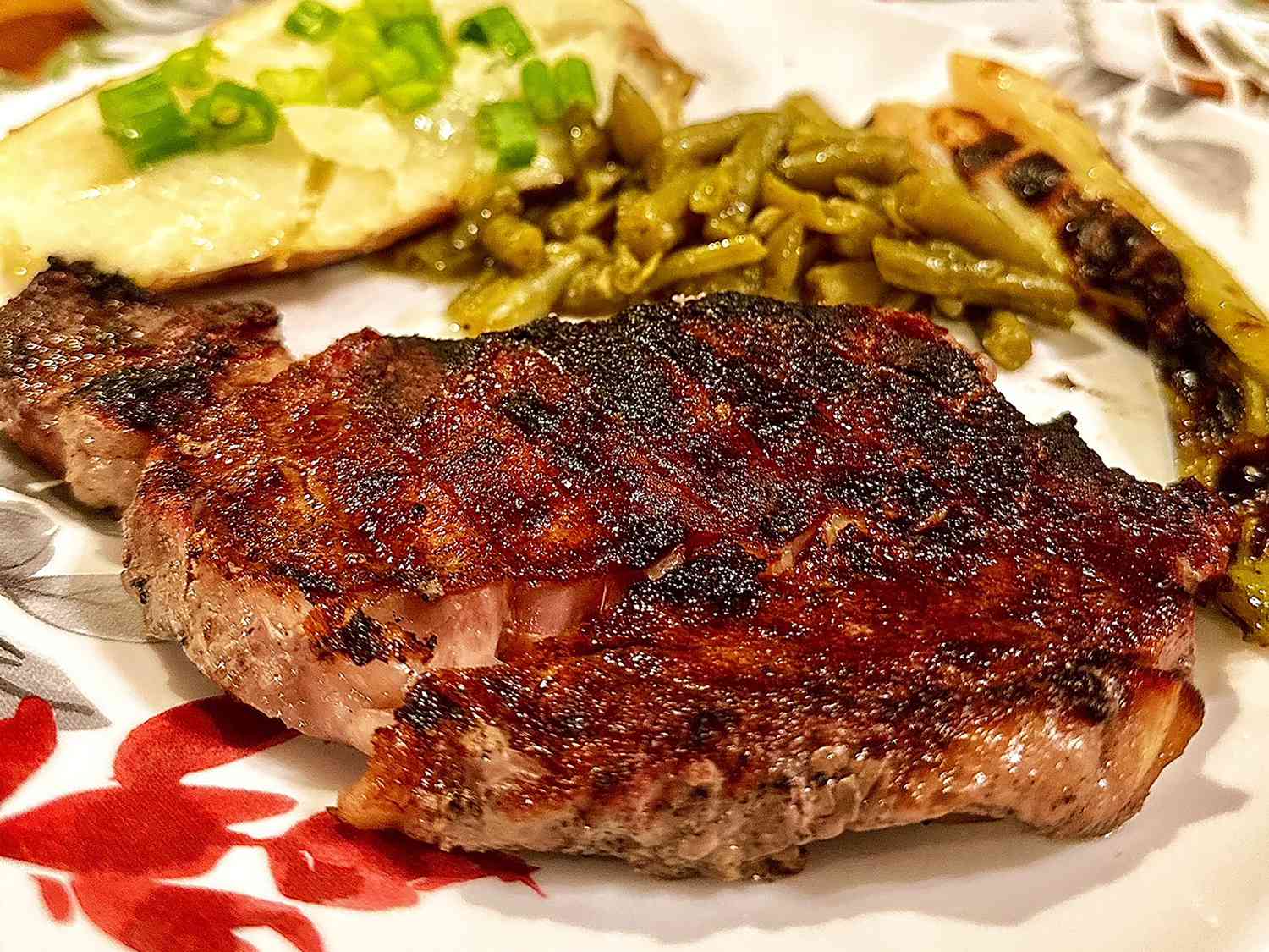 Grilled Whiskey-Marinated Ribeye with Charred Corn Salad