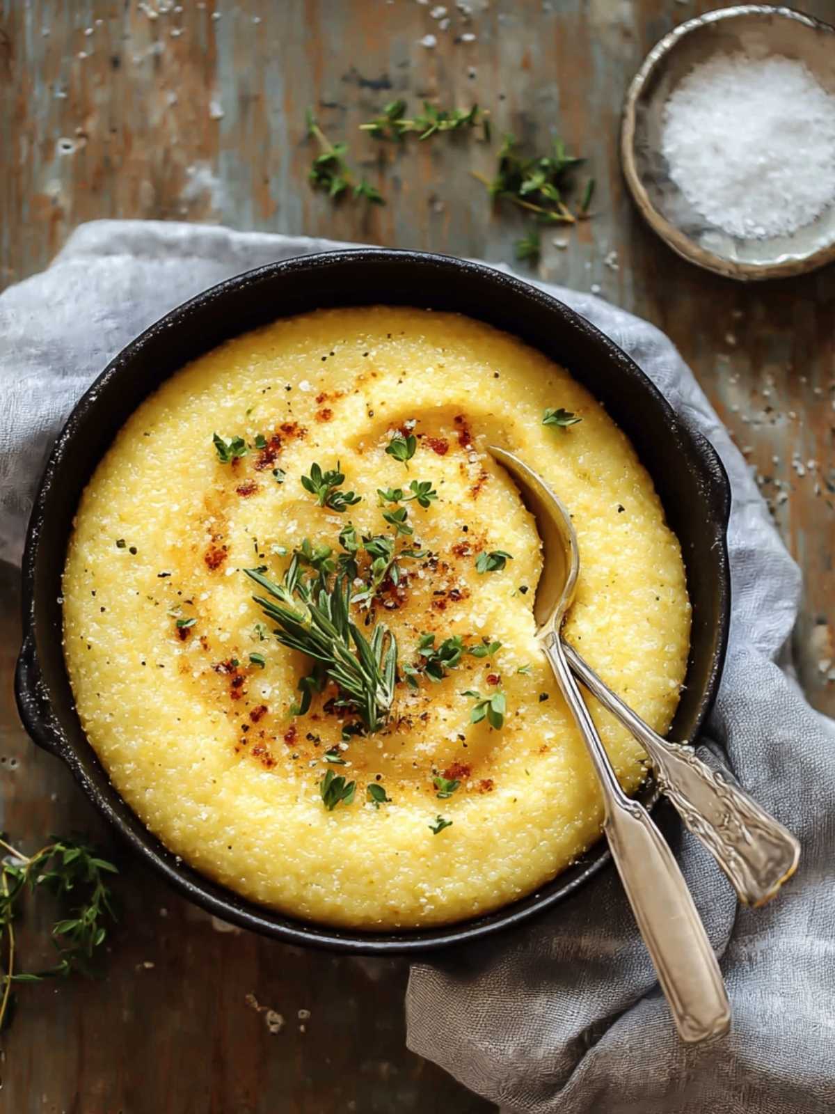 Oven-Baked Polenta with Sun-Dried Tomato and Parmesan