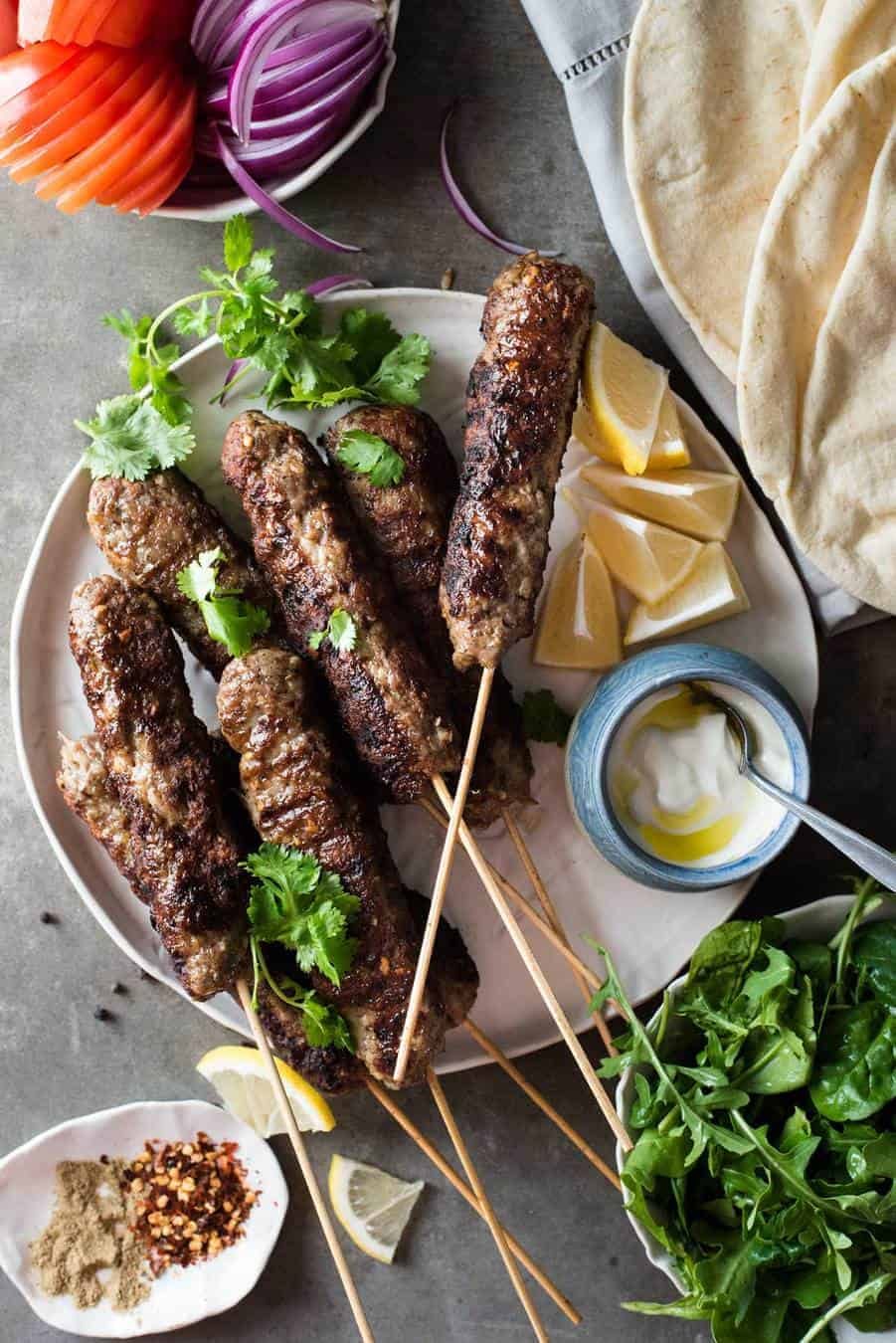 Turkish-Spiced Lamb Kofta with Yogurt-Tahini Sauce