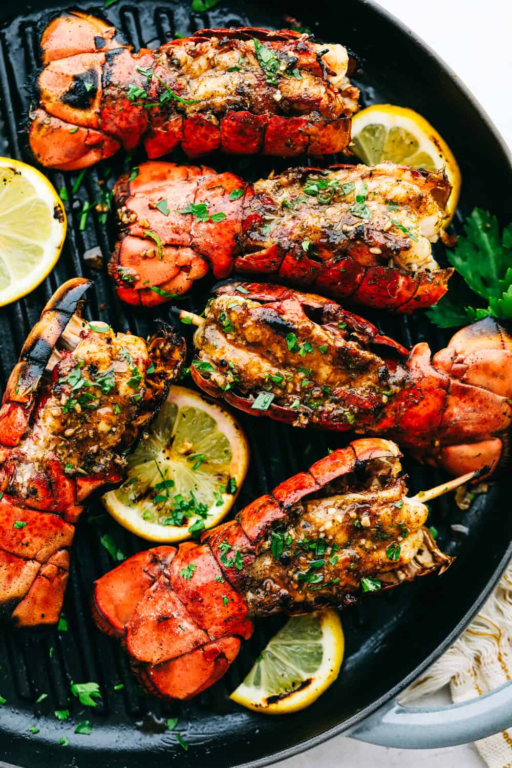 Sheet Pan Cajun-Spiced Lobster Tails with Garlic Butter