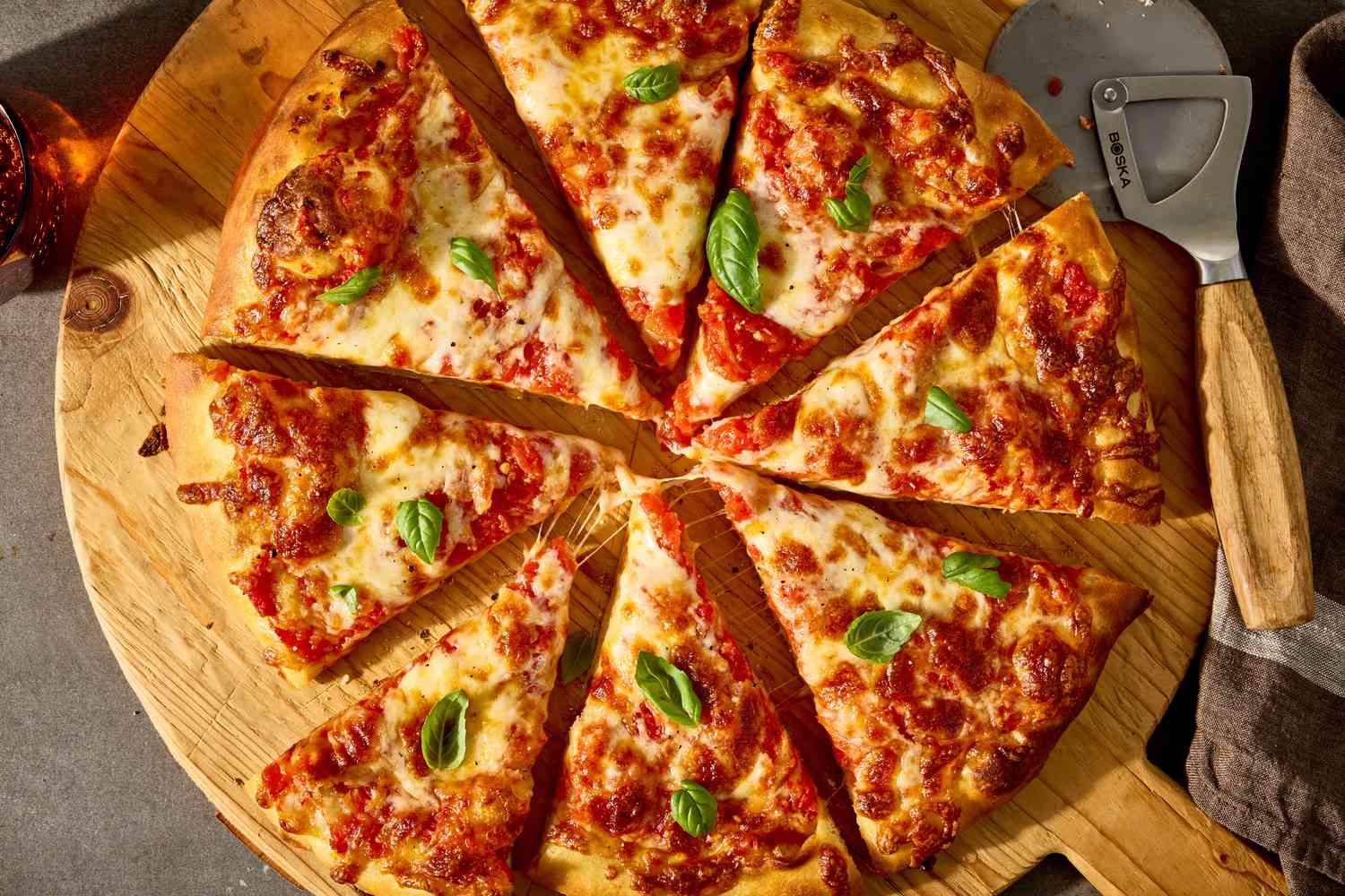 Signature Curry Pizza with Spiced Tomato Sauce and Mozzarella