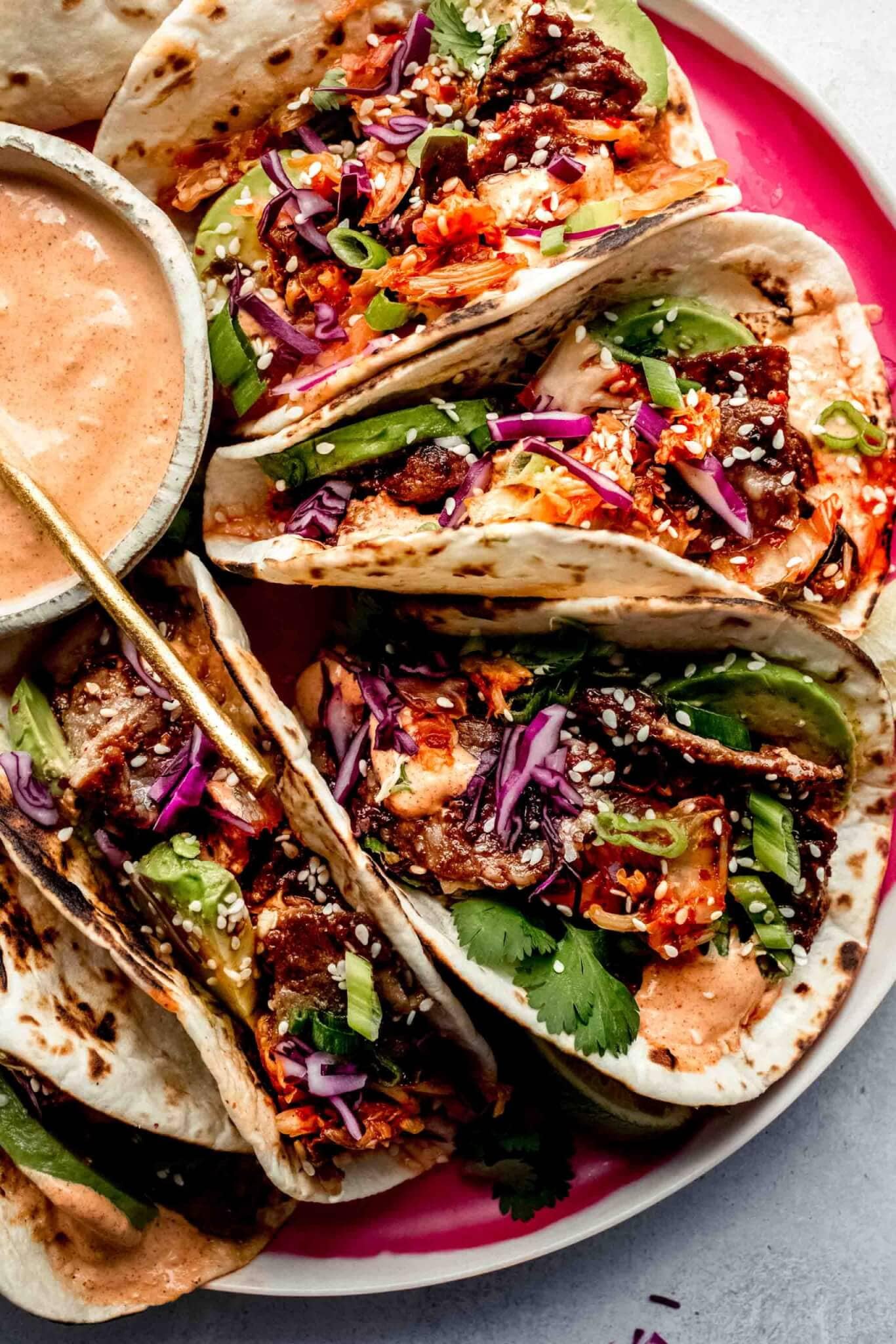 Mole-Inspired Pork Tacos with Toasted Sesame