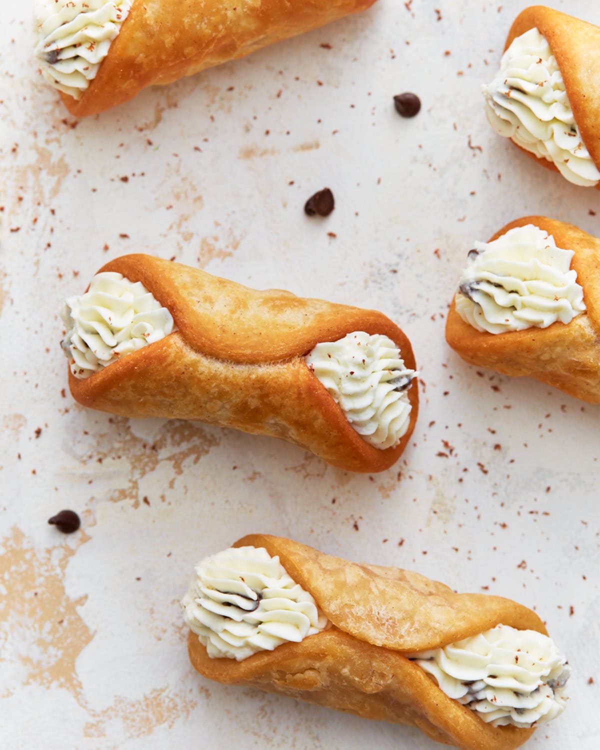 Gluten-Free Cannoli with Ricotta and Chocolate Chips