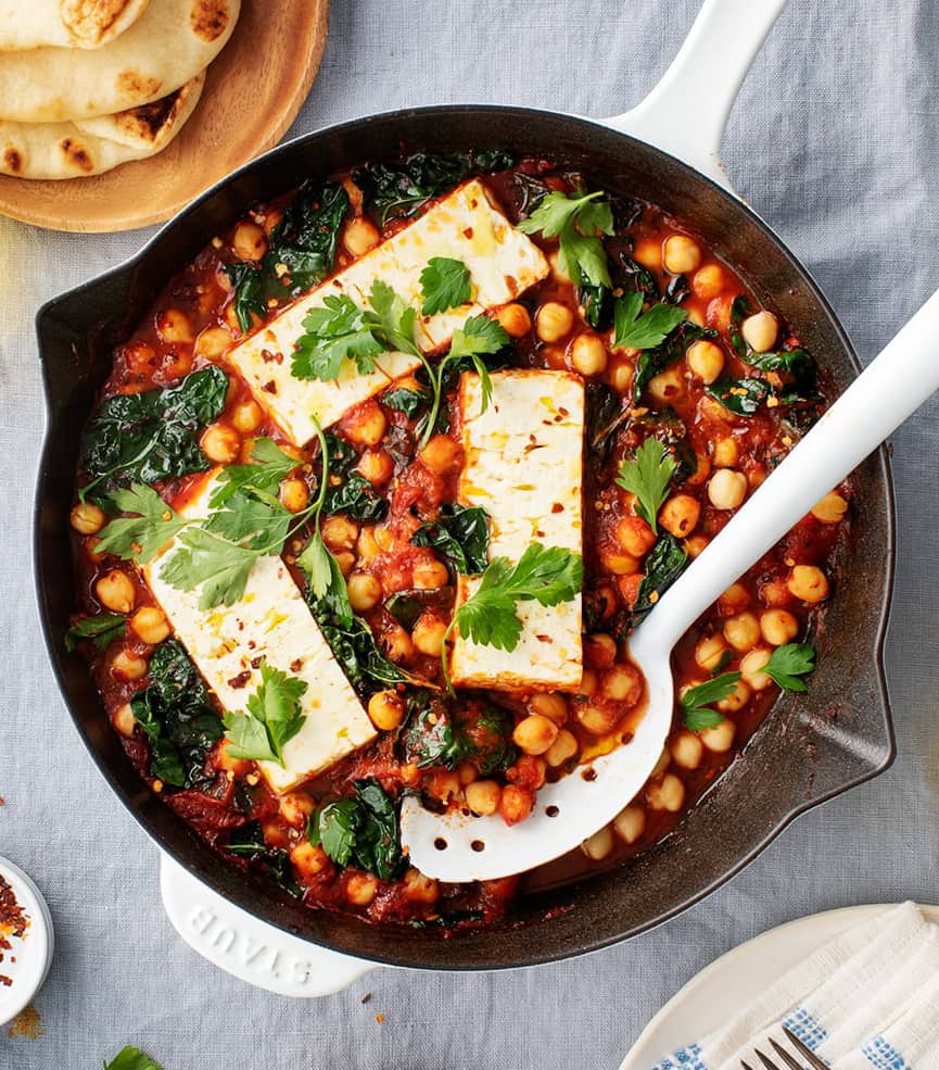 Chickpea and Tomato Greek Stew with Feta