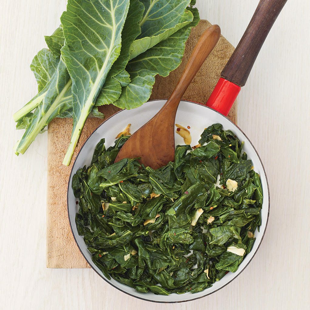 Sautéed Collard Greens with Garlic and Berbere