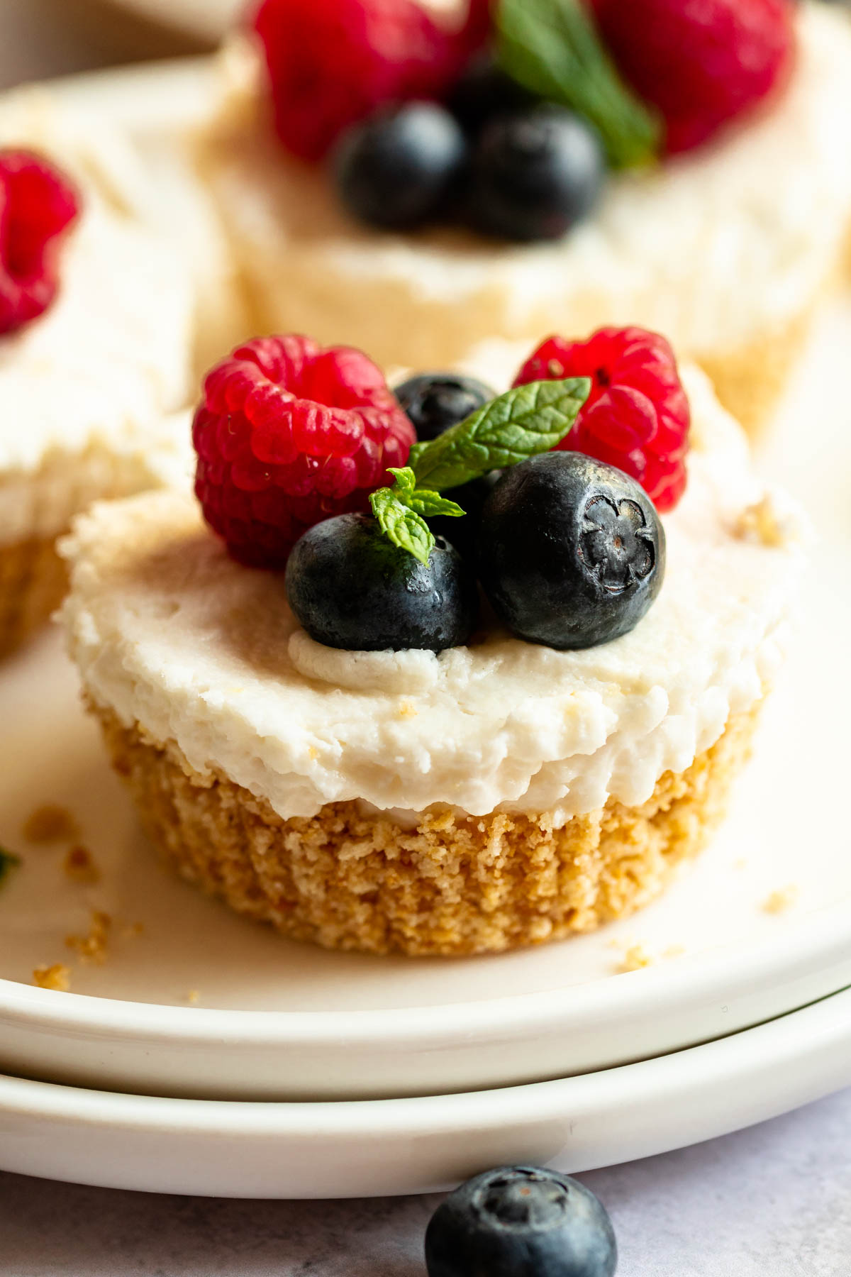 No-Bake Mini Cheesecake Bites with Gluten-Free Cannoli Shells
