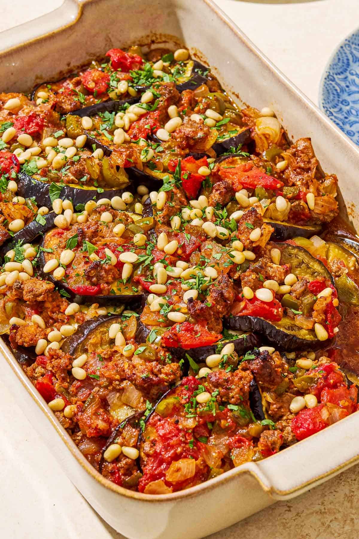 Oven-Baked Moussaka with Layered Eggplant and Spiced Beef