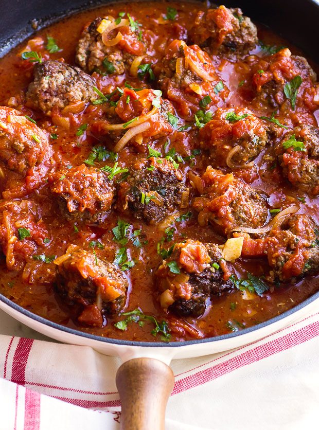 Turkish-Inspired Lamb Meatballs with Spiced Tomato Sauce