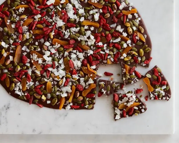 Macadamia and Davidson’s Plum Chocolate Bark