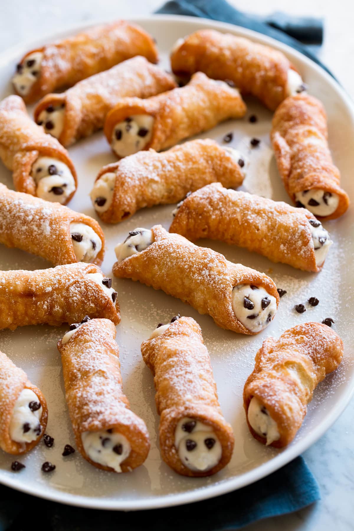 Baked Cannoli Cups with Ricotta and Chocolate Chips