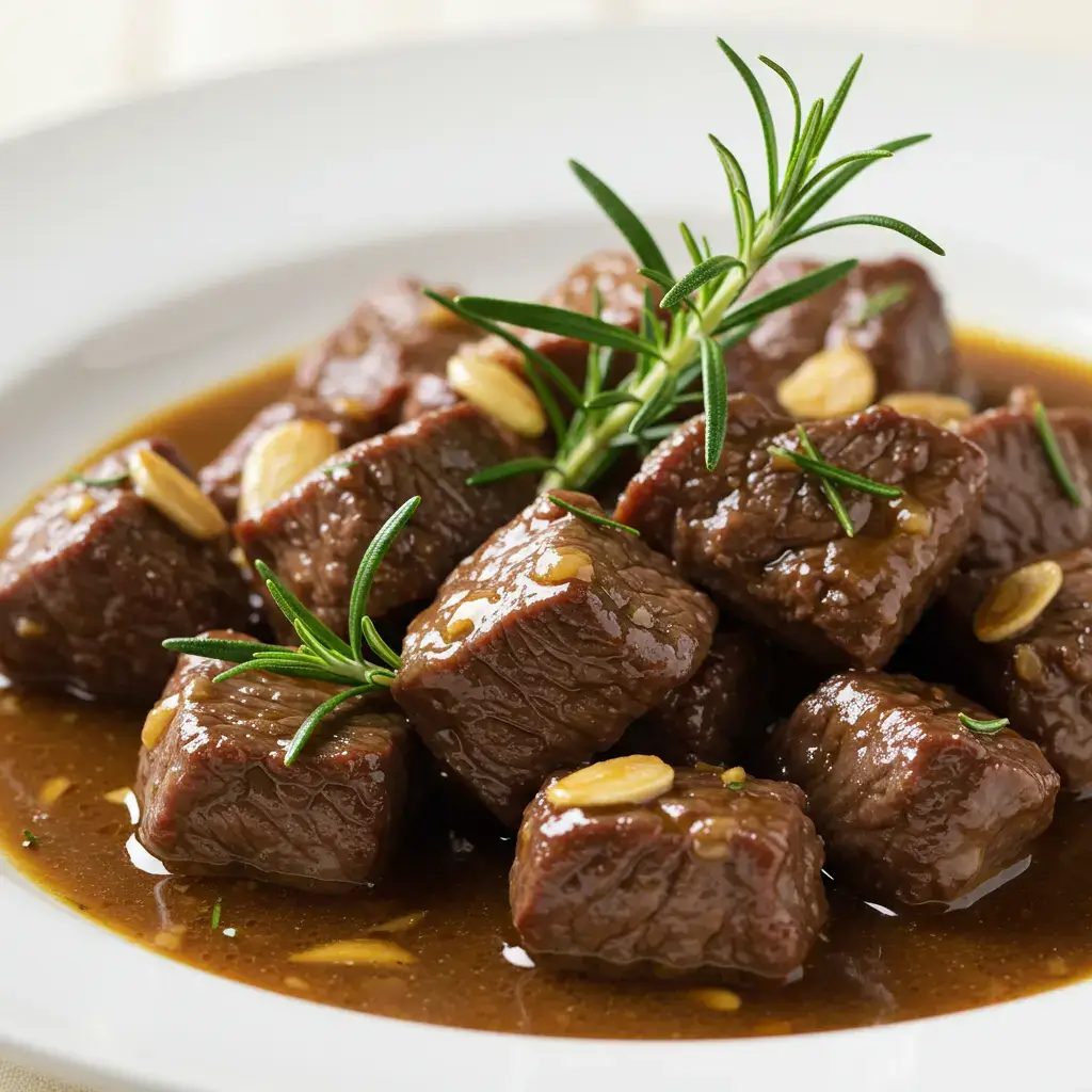 Sautéed Beef Tibs with Garlic and Rosemary