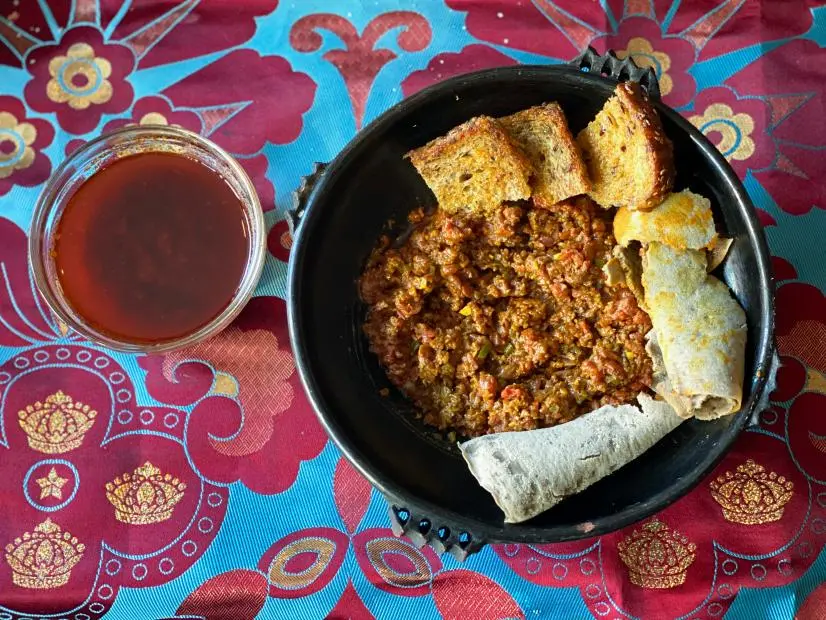Kitfo-Style Minced Beef with Mild Mitmita and Ayib Cheese