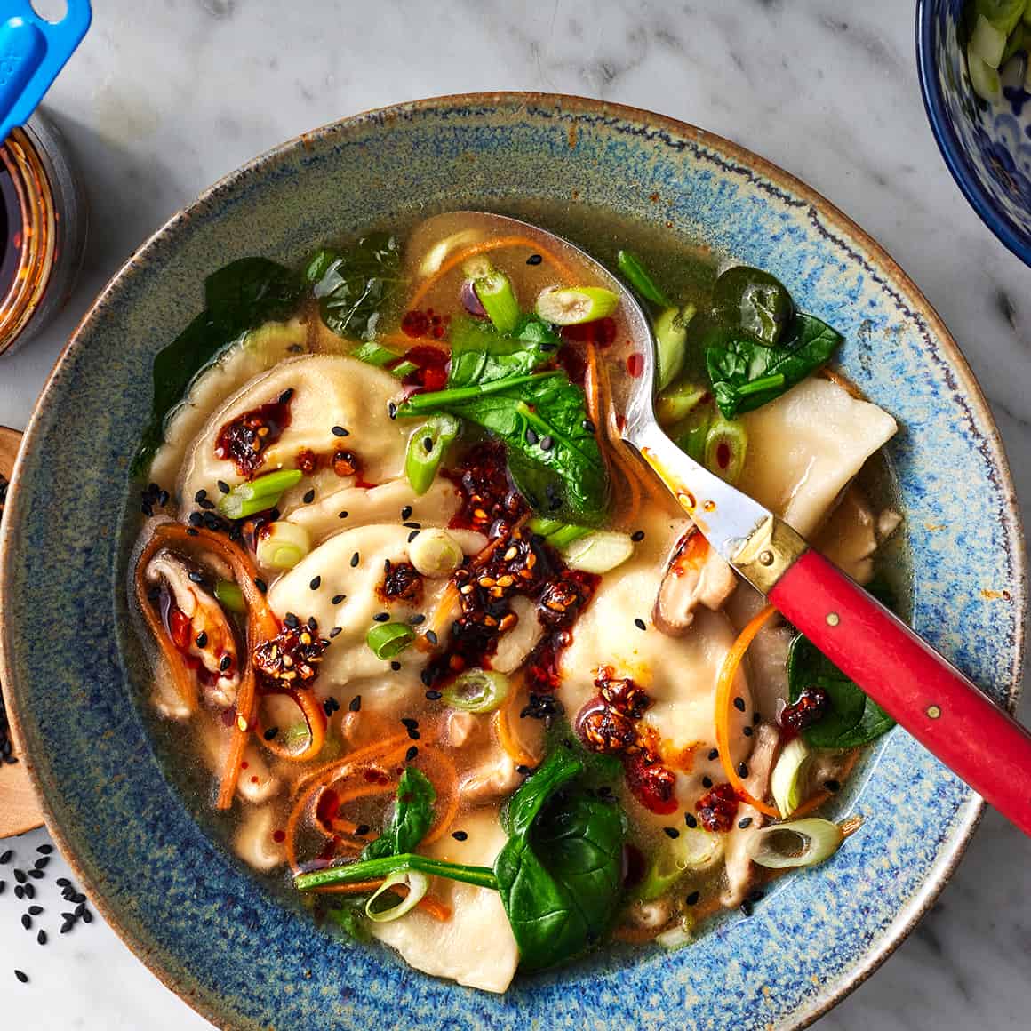 Stewed Tibetan Guthuk Noodle Soup with Dumpling Filling