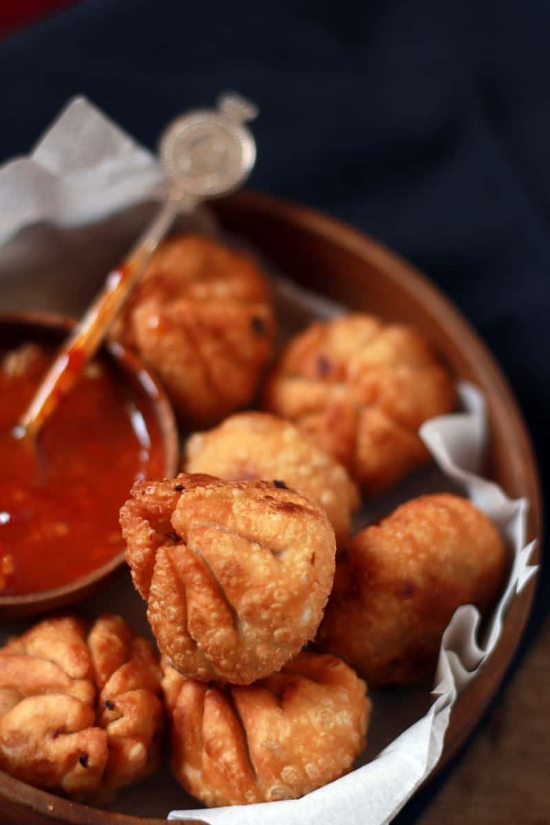 Pan-Fried Tibetan Momos with Cabbage-Pork Filling