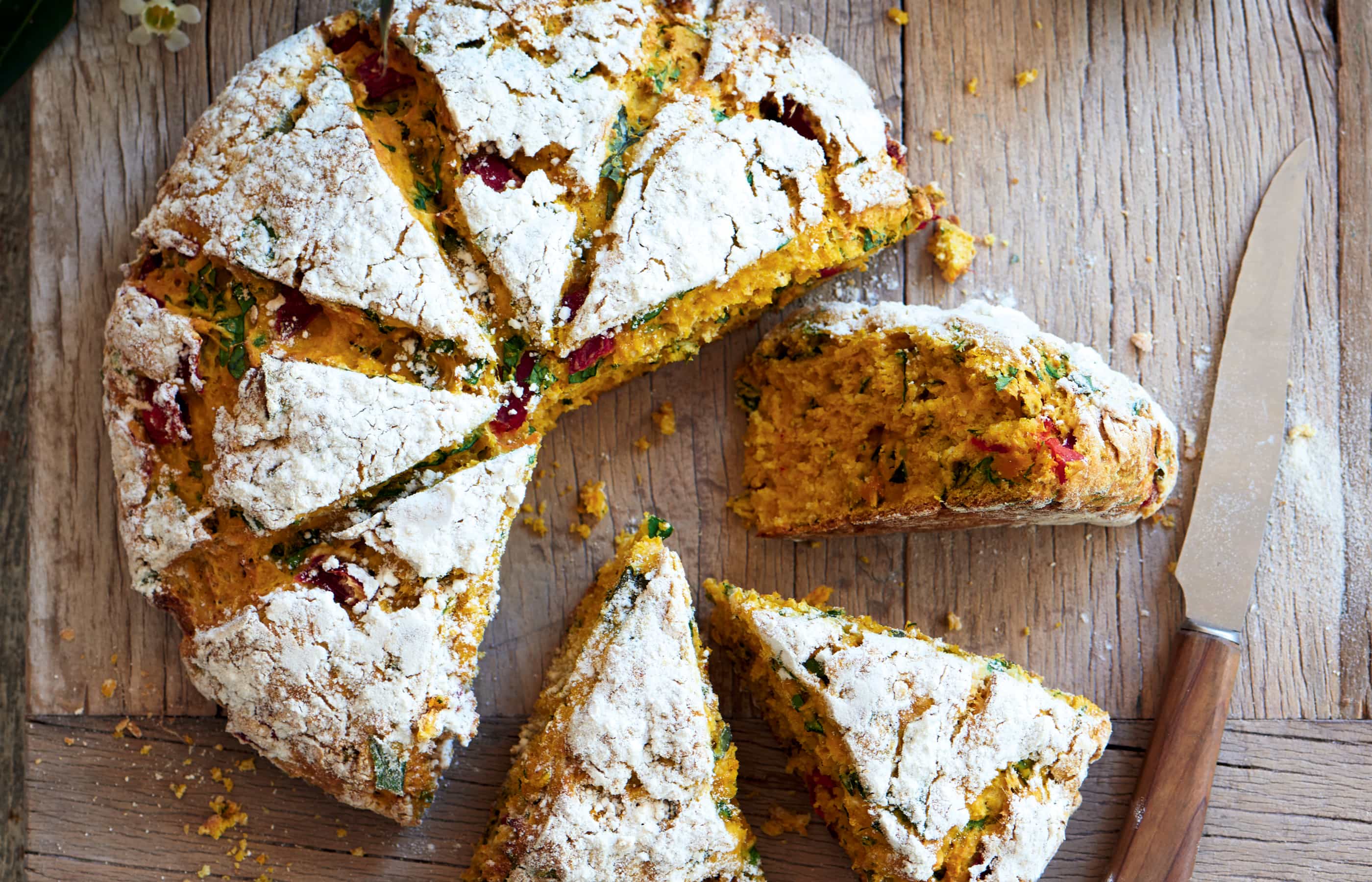 Sweet Potato and Mixed Seed Damper Bread