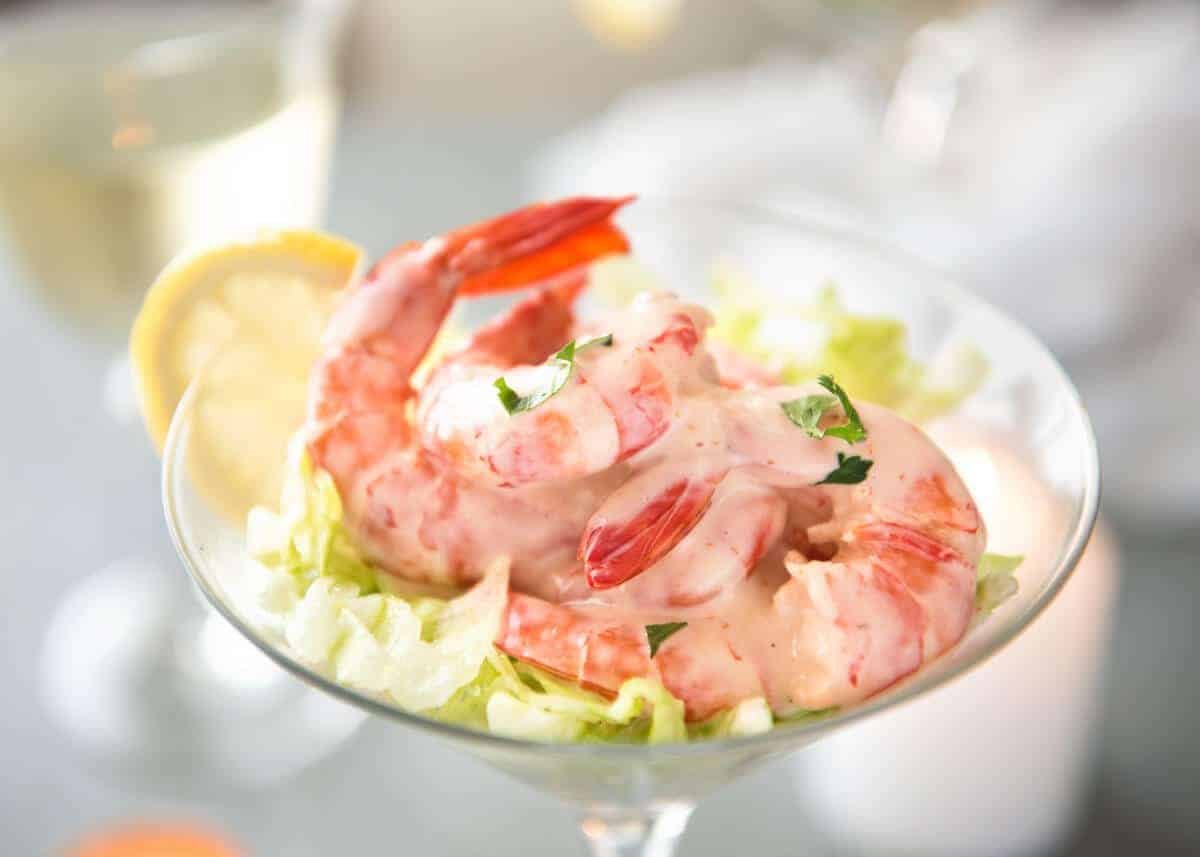 Barbecued Prawn Cocktail with Creamy Avocado Dressing