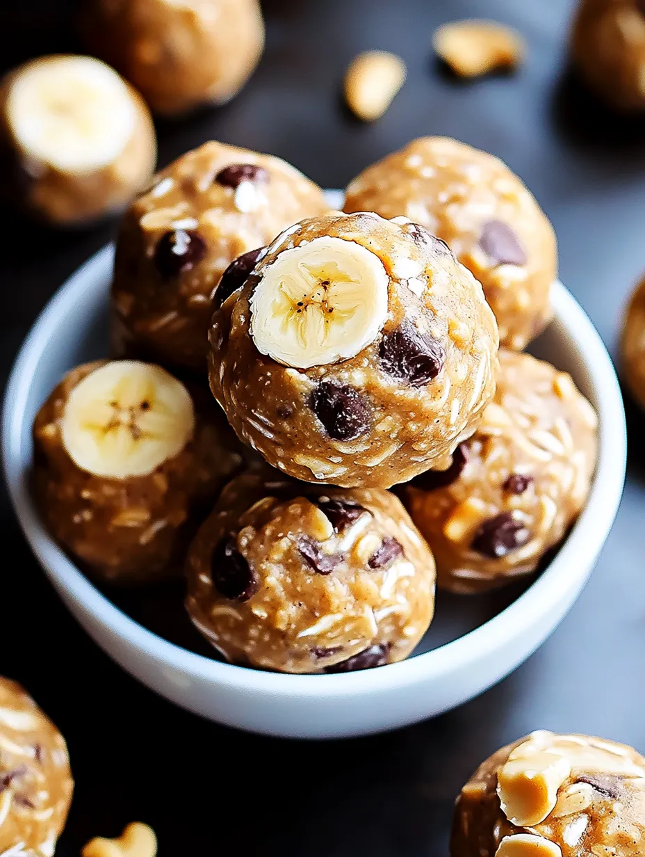 No-Bake Banana Peanut Butter Energy Bites
