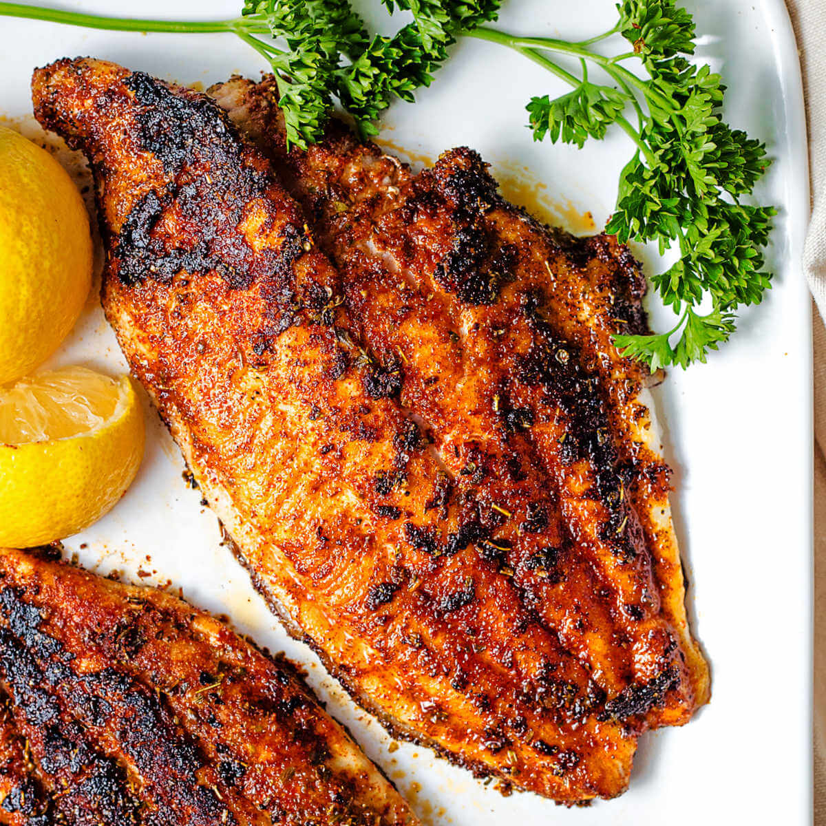 Smoky Grilled Cajun Blackened Catfish with Corn Salsa