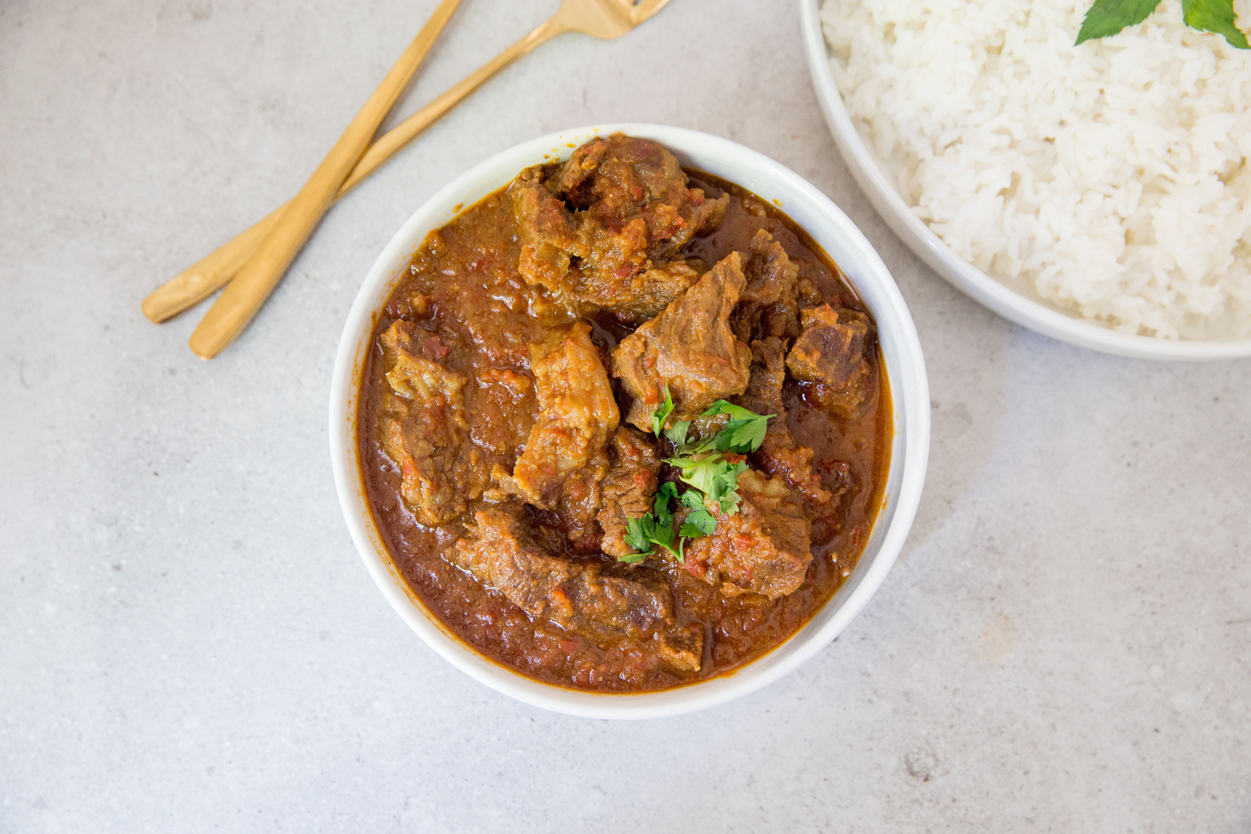Northern Indian-Spiced Lamb Curry with Tomato and Yogurt