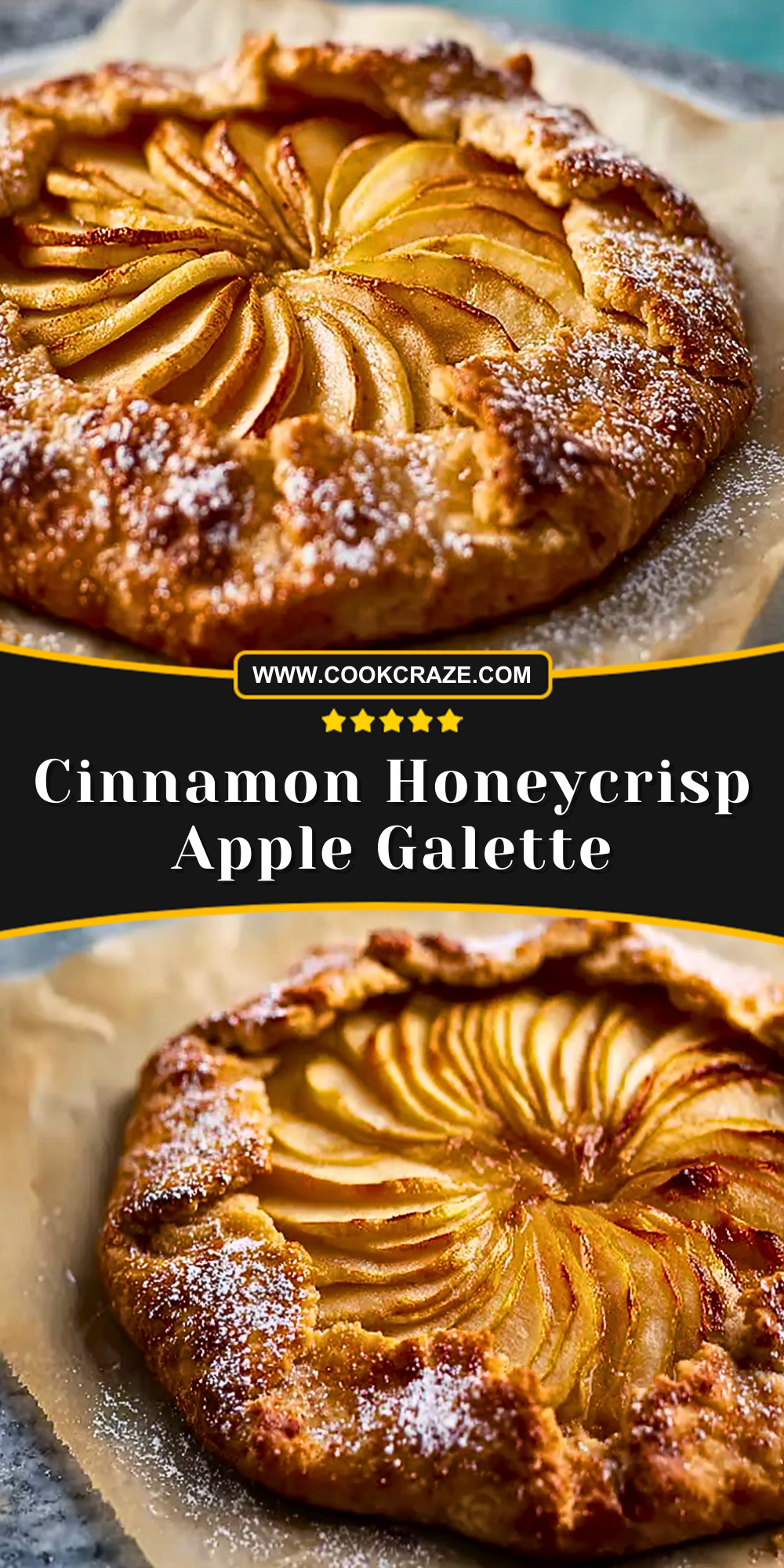 Cinnamon-Spiced Apple Galette with Honey Glaze