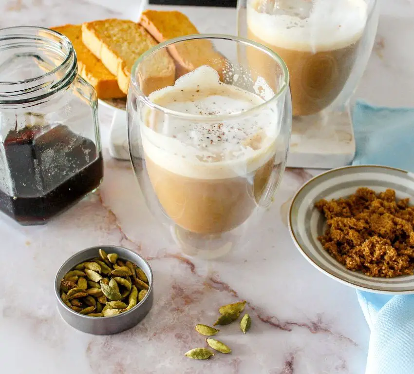 Ethiopian-Inspired Spiced Coffee and Cardamom Latte