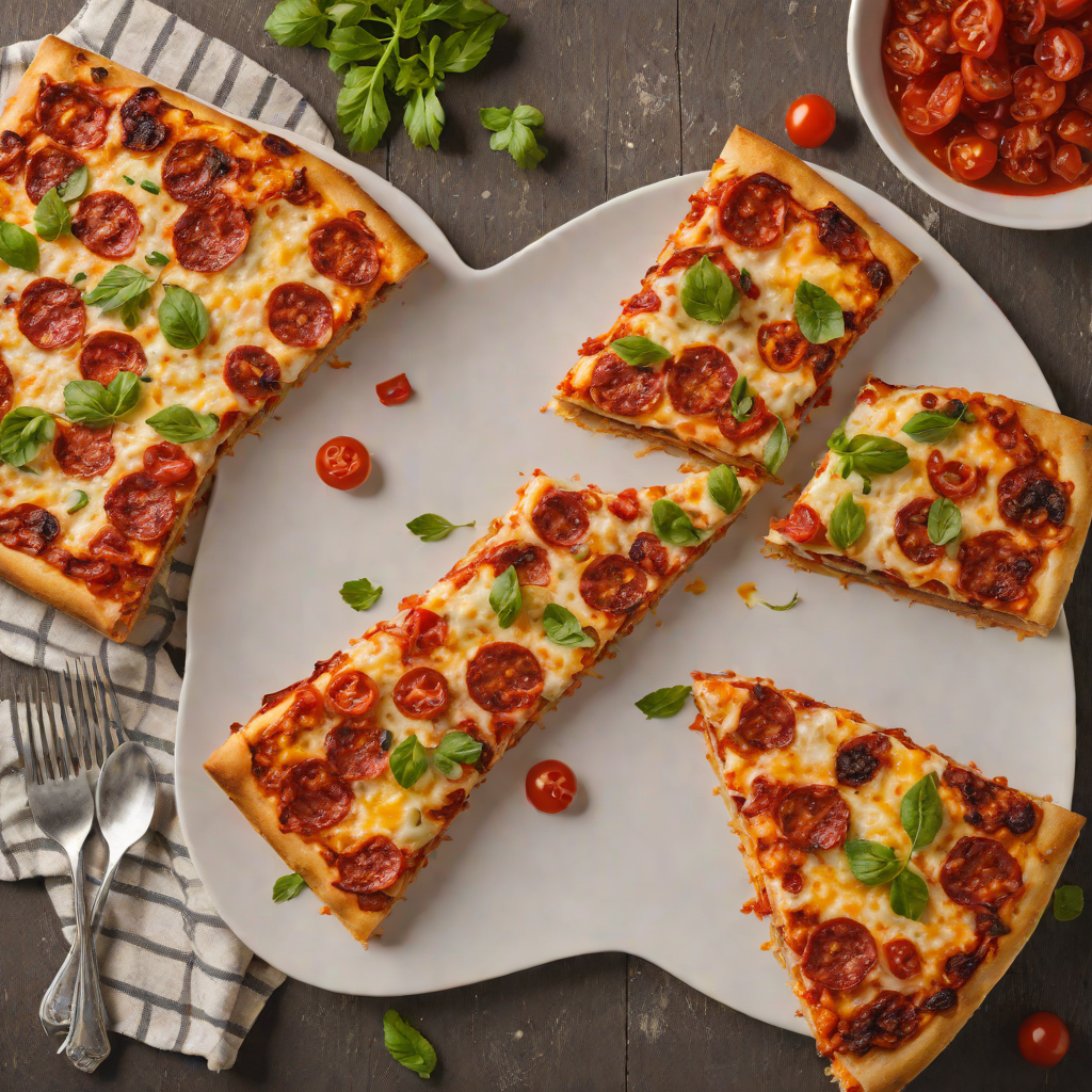 Rustic Detroit-Style Square Pepperoni Pizza