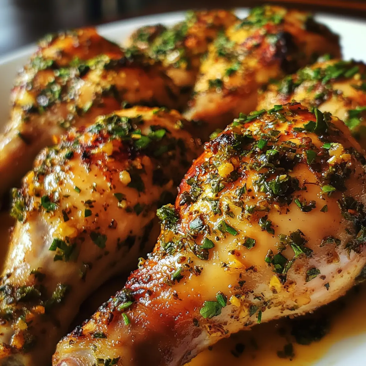 Crispy Garlic-Herb Chicken Drumsticks